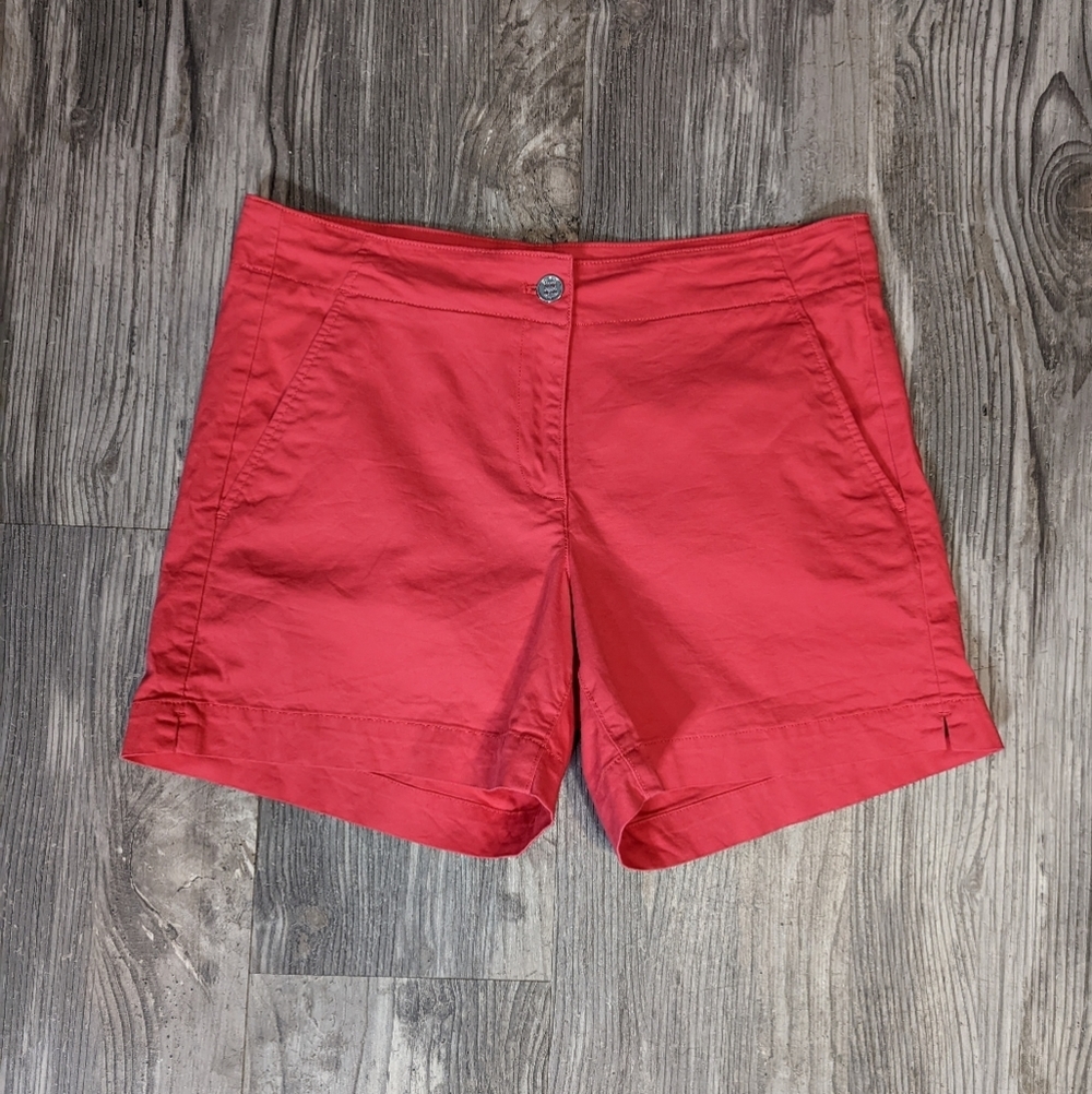 Nautica womens Chino shorts casual comfortable Coral size 8